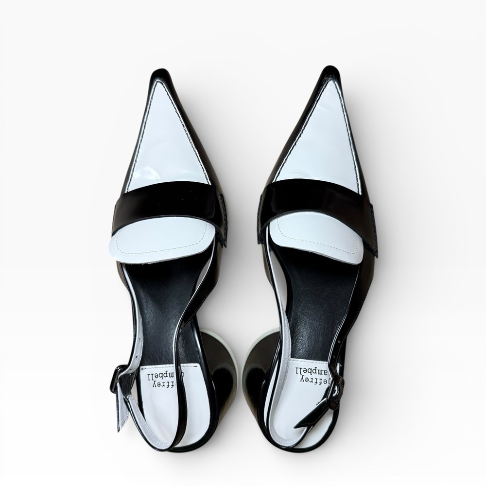 Jeffrey Campbell Black & White Pointed Toe Heels - Women’s Shoes US Size 7.5 EUC - Picture 4 of 14